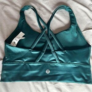 Lululemon Energy Longline Bra Foil (green size 6)